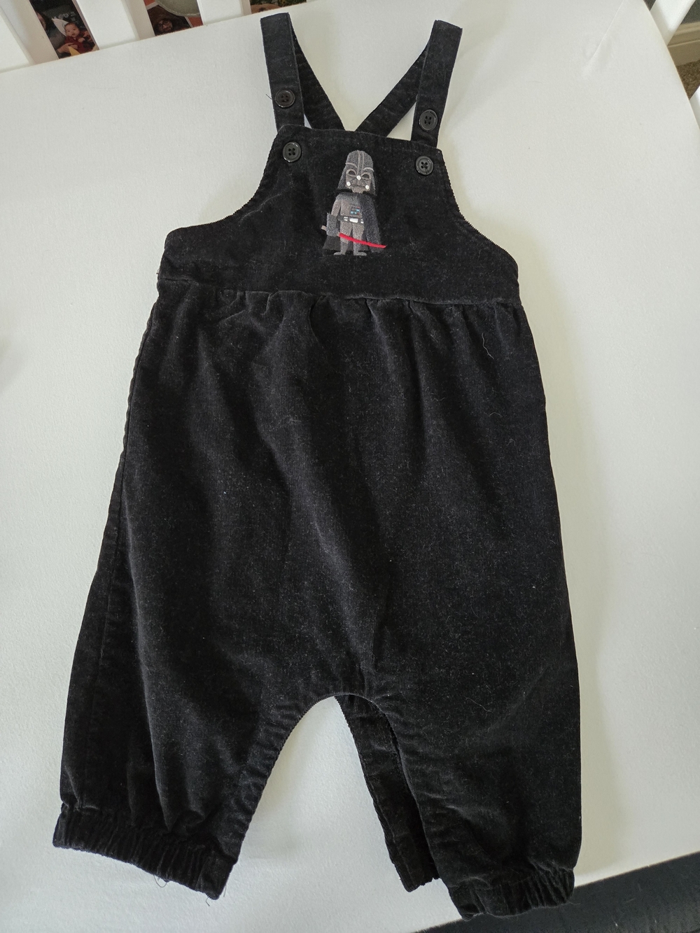 Star Wars Darth Vader Corduroy Toddler Overalls